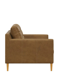 John Lewis Draper II Medium 2 Seater Leather Sofa, Light Leg - thumbnail 3