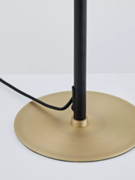 John Lewis Decorah Telescopic Table Lamp, Painted Black/Brass - thumbnail 5