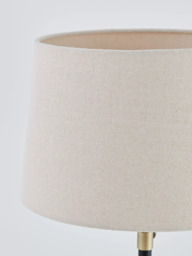 John Lewis Decorah Telescopic Table Lamp, Painted Black/Brass - thumbnail 4