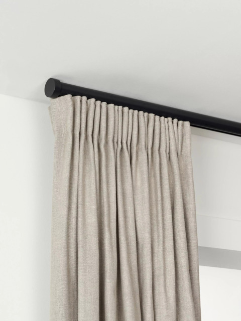 John Lewis Made to Order Select Gliding Curtain Pole with Stud Finial, Ceiling Fix, Dia.30mm - image 1