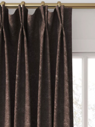William Morris At Home Marigold Velvet Made to Measure Curtains or Roman Blind, Berry - thumbnail 4