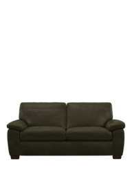 John Lewis Camden Large 3 Seater Leather Sofa, Dark Leg - thumbnail 5