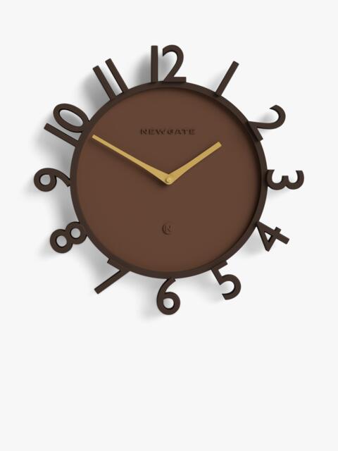Newgate Clocks Monorail Arabic Numeral Wall Clock, 40cm, Mocha Brown - image 1
