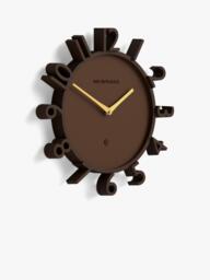 Newgate Clocks Monorail Arabic Numeral Wall Clock, 40cm, Mocha Brown - thumbnail 2
