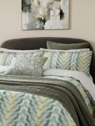 Bedeck of Belfast Reya Duvet Cover Set, Green - thumbnail 2