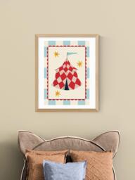 EAST END PRINTS Kid of the Village 'The Big Top' Framed Print, 53.4 x 43.4cm, Natural - thumbnail 2