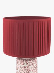 Laura Ashley Knipton Ceramic Base Table Lamp, Ruby - thumbnail 4