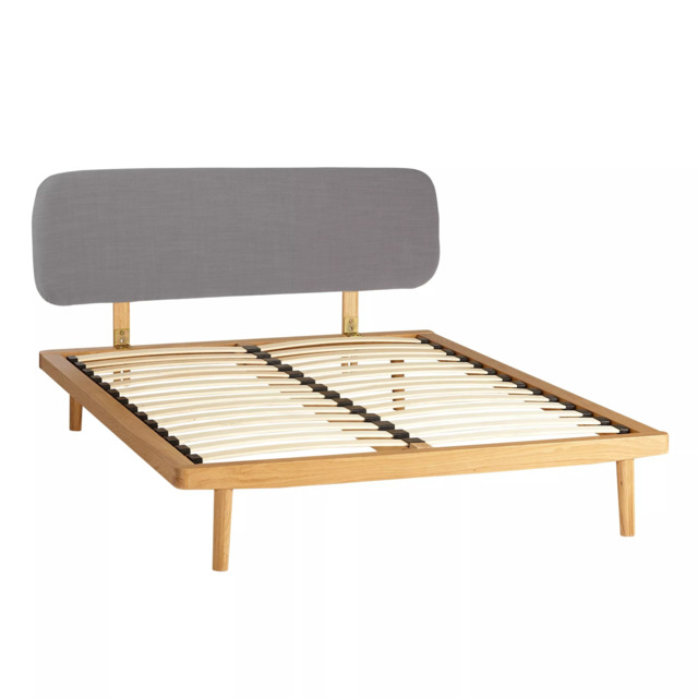 John Lewis Bow Upholstered Headboard Bed Frame, Double - image 1