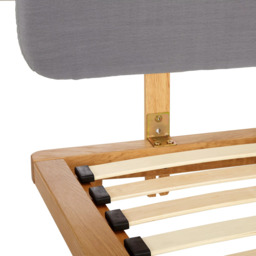 John Lewis Bow Upholstered Headboard Bed Frame, Double - thumbnail 6