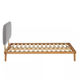 John Lewis Bow Upholstered Headboard Bed Frame, Double - thumbnail 5
