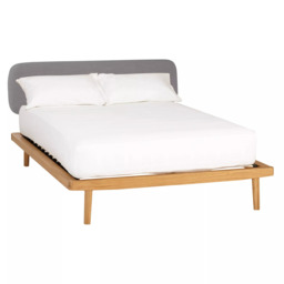 John Lewis Bow Upholstered Headboard Bed Frame, Double - thumbnail 4