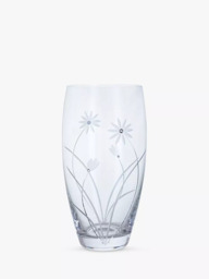 Dartington Crystal Glitz Daisy Glass Vase, H26cm, Clear - thumbnail 1