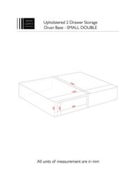 John Lewis Non-Sprung Upholstered 2 Drawer Divan Base, Small Double - thumbnail 5