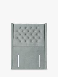 John Lewis Margot Winged Full Depth Upholstered Headboard, Single