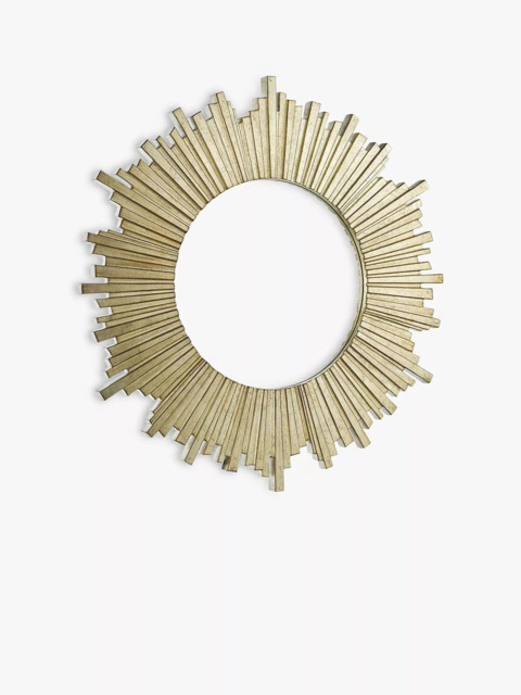 Laura Ashley Lovell Radial Round Wall Mirror, 99cm, Champagne - image 1