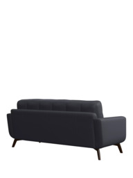 John Lewis Barbican Large 3 Seater Leather Sofa, Dark Leg - thumbnail 4
