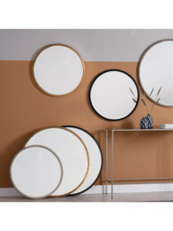 Gallery Direct Cade Round Wall Mirror, 60cm - thumbnail 3