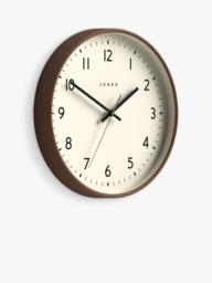 Jones Clocks Jam Analogue Wall Clock, 30cm, Mocha - thumbnail 2