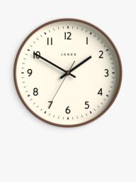 Jones Clocks Jam Analogue Wall Clock, 30cm, Mocha - thumbnail 1