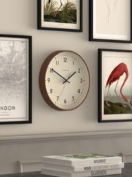 Jones Clocks Jam Analogue Wall Clock, 30cm, Mocha - thumbnail 4