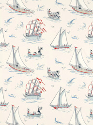 Disney Home x Sanderson Donald Duck Made to Measure Curtains or Roman Blind, Sea Salt - thumbnail 1