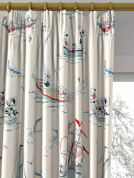 Disney Home x Sanderson Donald Duck Made to Measure Curtains or Roman Blind, Sea Salt - thumbnail 2