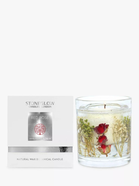 Stoneglow Natures Gift Red Roses Gel Scented Candle, 160g - image 1