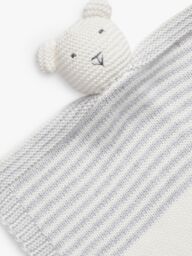 The Little Tailor Baby Knitted Bear Blanket Comforter - thumbnail 2