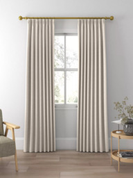 John Lewis Cotton Slub Lined Pencil Pleat Curtains - thumbnail 3