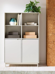 John Lewis Format Wide Bookcase, Greige - thumbnail 2