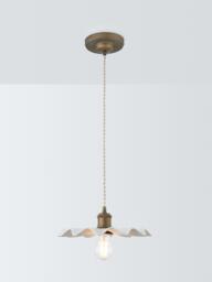 John Lewis Holm Pendant Ceiling Light, Tarnished Brass