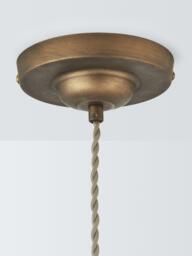 John Lewis Holm Pendant Ceiling Light, Tarnished Brass - thumbnail 4