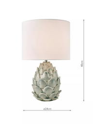 Laura Ashley Gresford Ceramic Table Lamp, Blue - thumbnail 6