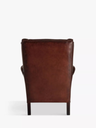 John Lewis Compton Leather Wing Armchair, Hand Antique - thumbnail 5