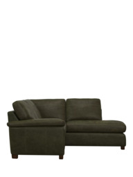 John Lewis Camden RHF Chaise Corner Leather Sofa, Dark Leg - thumbnail 3