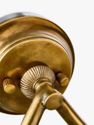 John Lewis Pompion Double Arm Wall Light Fitting, Aged Brass - thumbnail 5