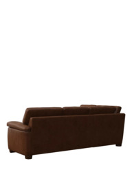 John Lewis Camden LHF Leather Corner Sofa, Dark Leg - thumbnail 4