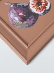 John Lewis Kitchen Art 'Fig' Hand Painted Wall Art, 30 x 30cm, Brown - thumbnail 2
