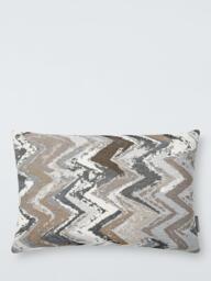 Harlequin Killim Zig-Zag Cushion, Birch