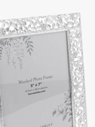 "Laura Ashley Woolard Leaf Photo Frame, 5 x 7"" (12.5 x 18cm), Silver Plated" - thumbnail 4