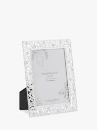 "Laura Ashley Woolard Leaf Photo Frame, 5 x 7"" (12.5 x 18cm), Silver Plated" - thumbnail 1
