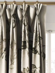 Clarke & Clarke Roseraie Made to Measure Curtains & Roman Blind, Charcoal - thumbnail 6