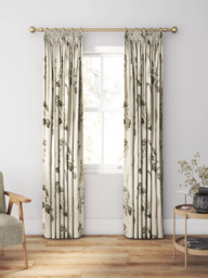 Clarke & Clarke Roseraie Made to Measure Curtains & Roman Blind, Charcoal - thumbnail 3