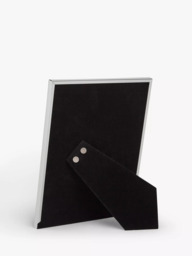 John Lewis Ribbed Daya Photo Frame, Silver - thumbnail 3