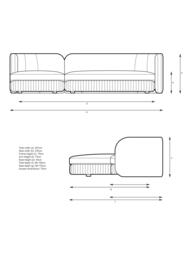 John Lewis Pleat Large 4 Seater LHF Chaise End Sofa, Soft Chenille Ginger - thumbnail 2