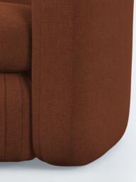 John Lewis Pleat Large 4 Seater LHF Chaise End Sofa, Soft Chenille Ginger - thumbnail 6