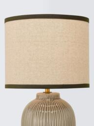 John Lewis Solina Ceramic Table Lamp, Green - thumbnail 3