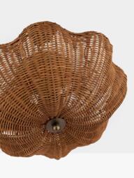 Joules Braywick Rattan Flush Ceiling Light, Natural - thumbnail 6