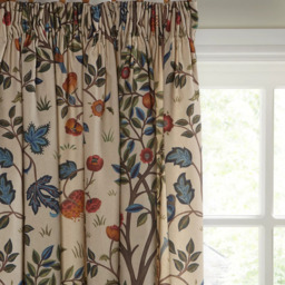 Morris & Co. Kelmscott Tree Pair Lined Pencil Pleat Curtains, Multi - thumbnail 1