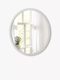 Yearn Classic Round Wood Frame Wall Mirror - thumbnail 1
